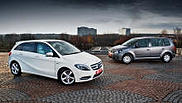 Ощущаем разницу между моделями Mercedes B 200 и Volkswagen Touran